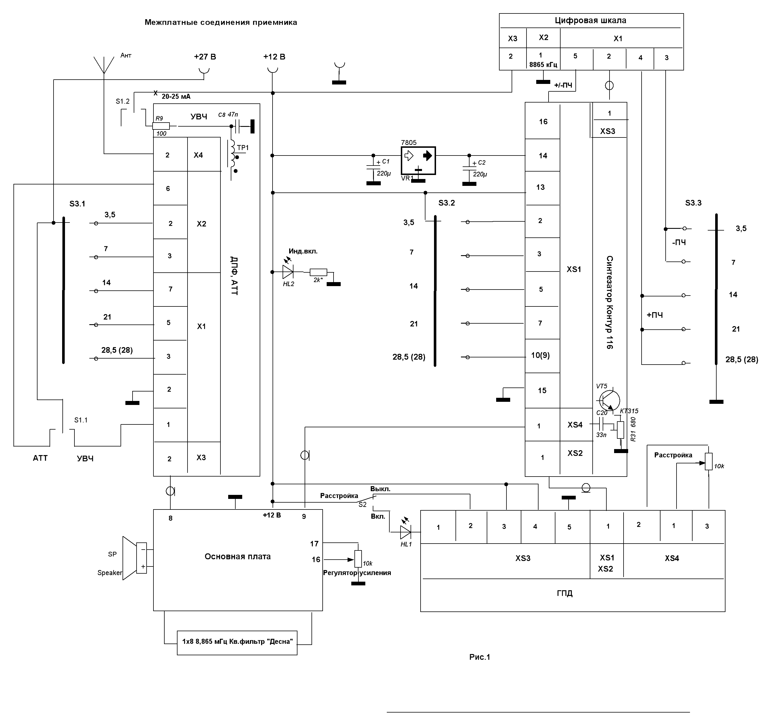 Синтезатор контур 116 схема