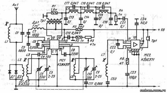 К174ха2 трансивер схема