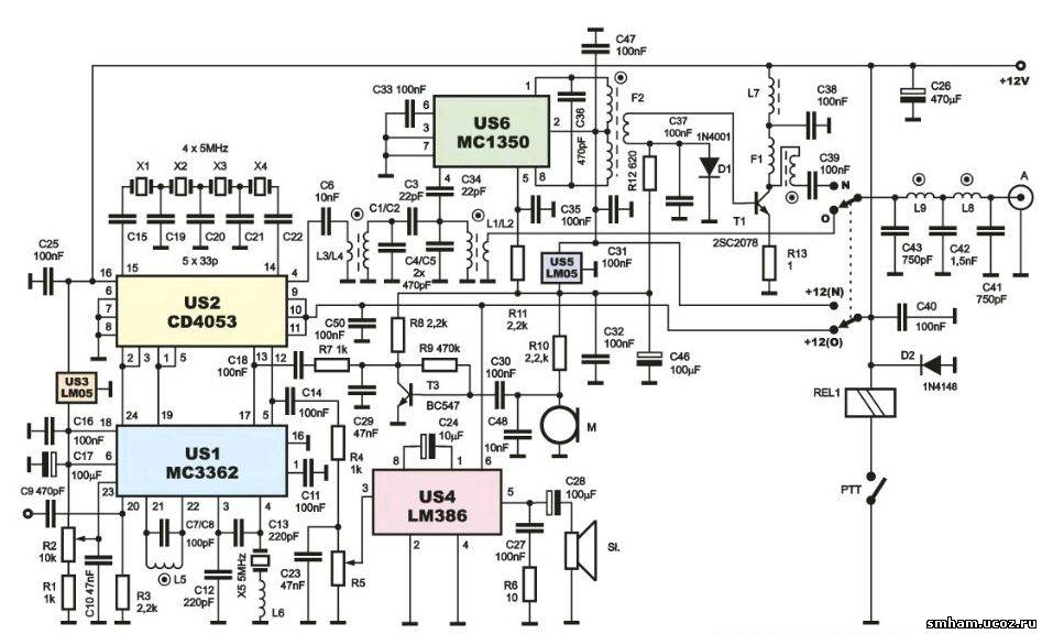 Трансивер на sa612 схема