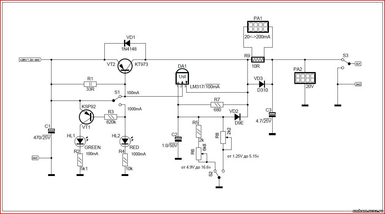 Lm334 схема включения